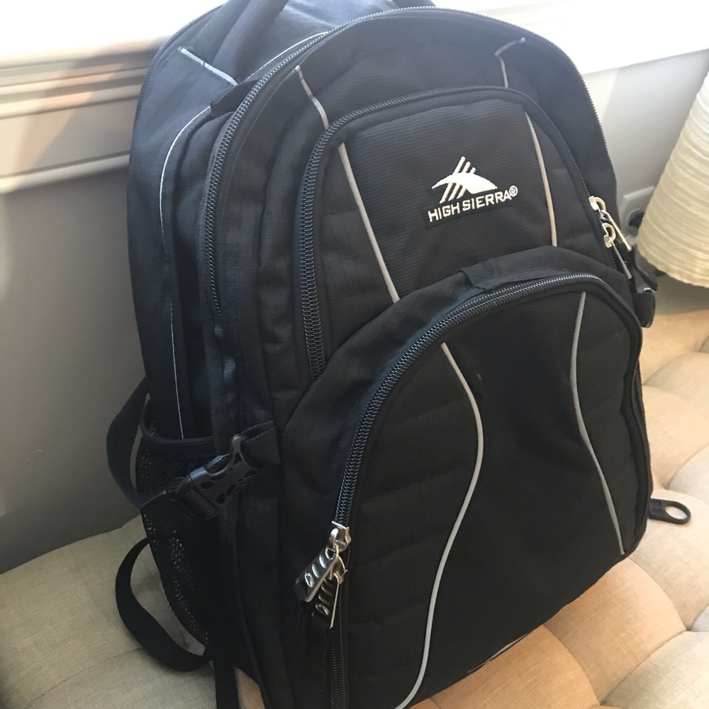 Black backpack - great for commuting/traveling